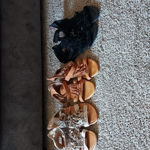3 Pairs of Sandals